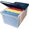 Advantus File Tote, Extra Capacity, 14-1/2"x23-1/2"x11-1/4", CL/NY AVT55797 - alternate 1